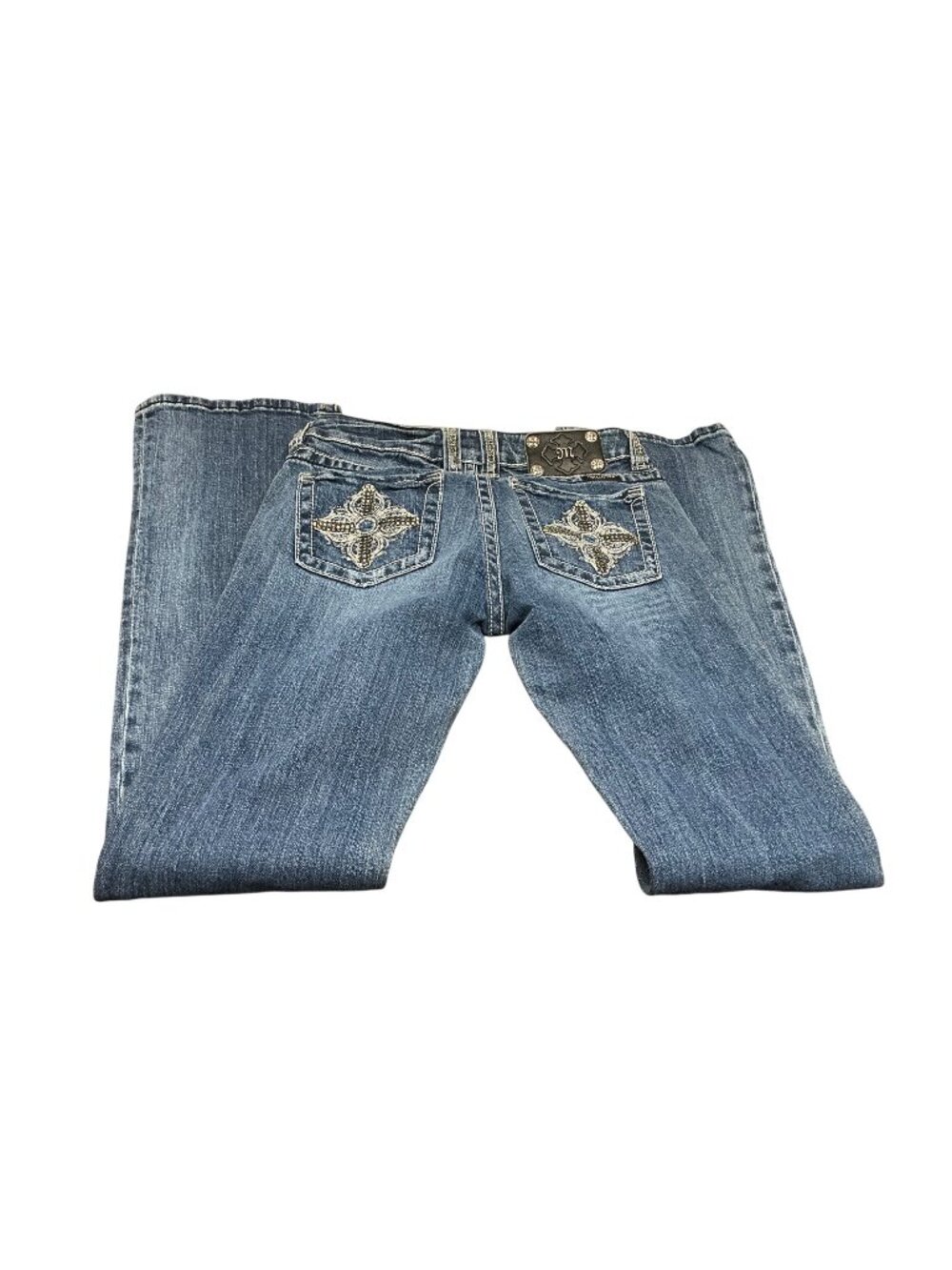 Miss Me Embellished Cross Pocket Bootcut Jeans Women’s Size 28